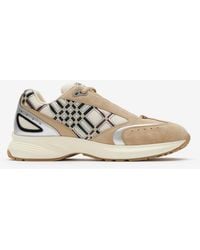 Burberry - Nylon, Suede And Leather Eclipse Sneakers - Lyst