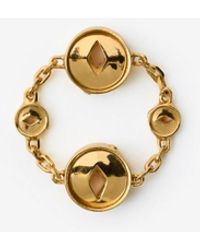 Burberry - Hollow Medallion Ring - Lyst