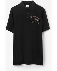 Burberry - Check Ekd Polo Shirt - Lyst