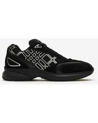 Burberry - Nylon, Suede And Leather Eclipse Sneakers - Lyst