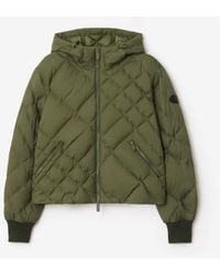 Burberry - Check-Stitch Nylon Delley Puffer Jacket - Lyst