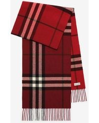 Burberry - Gradient Check Cashmere Scarf - Lyst