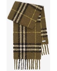 Burberry - Check Alpaca Wool Blend Bouclé Scarf - Lyst