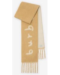 Burberry - Reversible Logo Alpaca Wool Blend Scarf - Lyst