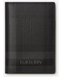 Burberry - City Check Folding Card Case - Lyst