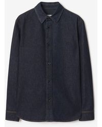 Burberry - Denim Overshirt - Lyst