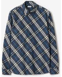 Burberry - Relaxed Fit Check Cotton Shirt - Lyst