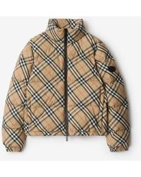 Burberry - Check Ambleside Puffer Jacket - Lyst
