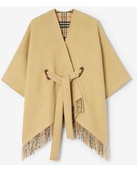 Burberry - Wool Tay Cape - Lyst