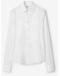 Burberry - Slim Fit Cotton Tuxedo Shirt - Lyst