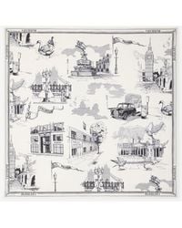 Burberry - London Landmarks Silk Scarf - Lyst