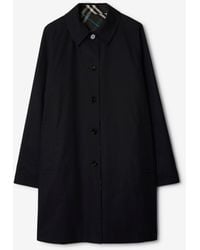 Burberry - Long Reversible Gabardine Car Coat - Lyst