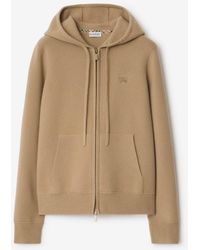 Burberry - Cashmere Blend Zip Hoodie - Lyst