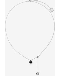 Burberry - Onyx Shield Pendant Necklace - Lyst