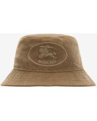 Burberry - Knight Stamp Corduroy Bucket Hat - Lyst