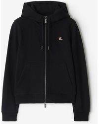 Burberry - Knight Stamp Cotton Zip Hoodie - Lyst