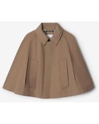 【関税＆送料込み】Burberry Cotton-Blend Cropped Cape BURBERRY - Cotton-blend cropped cape | Leam Roma - Luxury