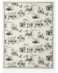 Burberry - London Landmarks Wool Silk Scarf - Lyst
