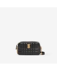 Burberry - Quilted Leather Mini Lola Camera Bag - Lyst