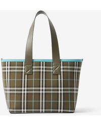 NEW Burberry Beige Printed Logo Econyl Tote Shoulder Bag – Fin and Mo