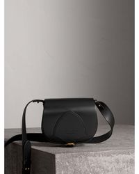 Burberry The Satchel In Bridle Leather - Black