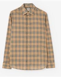 Burberry - Relaxed Fit Check Cotton Shirt - Lyst