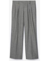Burberry - Puppytooth Check Wool Tailored Trousers - Lyst