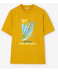 Burberry - Fish And Chips​ Cotton T-Shirt - Lyst