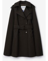 Burberry - Cashmere Belmont Trench Cape - Lyst