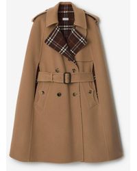 Burberry - Wool Belmont Trench Cape - Lyst