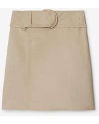 Burberry - Canvas Trench Skirt - Lyst
