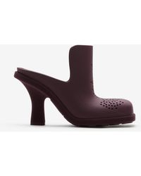 Burberry - Rubber Highland Mules - Lyst