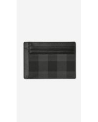 Burberry - Check Money Clip Card Case - Lyst