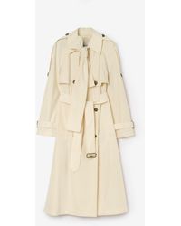 Burberry - Long Canvas Trerose Trench Coat - Lyst