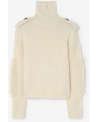 Burberry - Mohair Wool Blend Jumper - Lyst