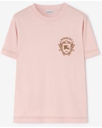 Burberry - Knight Crest Cotton T-Shirt - Lyst
