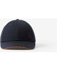 Burberry Monogram Jacquard Denim Baseball Cap in Blue for Men