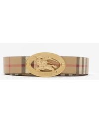 Burberry - Reversible Check Oval Belt - Lyst