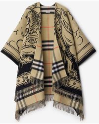 Burberry - Stormy Knight Wool Cape - Lyst