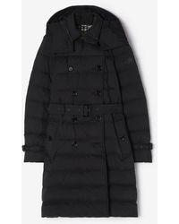 Burberry - Mid-Length Nylon Audley Puffer Coat - Lyst