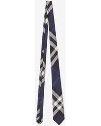 Burberry - Manson Check-print Silk Tie - Lyst