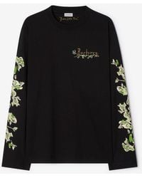 Burberry - Long-Sleeve Brave Little Tree Cotton T-Shirt - Lyst