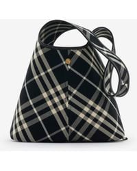 Burberry - Small Check Shoulder Bag - Lyst