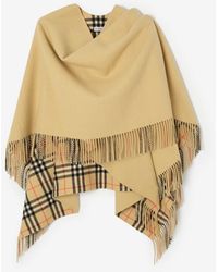 Burberry - Wool Blanket Cape - Lyst