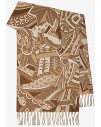 Burberry - Carousel Ekd Cashmere Scarf - Lyst