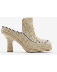 Burberry - Cord Highland Mules - Lyst