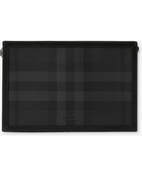 Burberry - Check Zip Pouch - Lyst