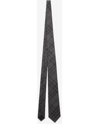 Burberry - Check Silk Tie - Lyst
