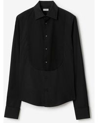 Burberry - Slim Fit Cotton Tuxedo Shirt - Lyst