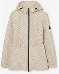 Burberry - Check Whitstable Hooded Jacket - Lyst